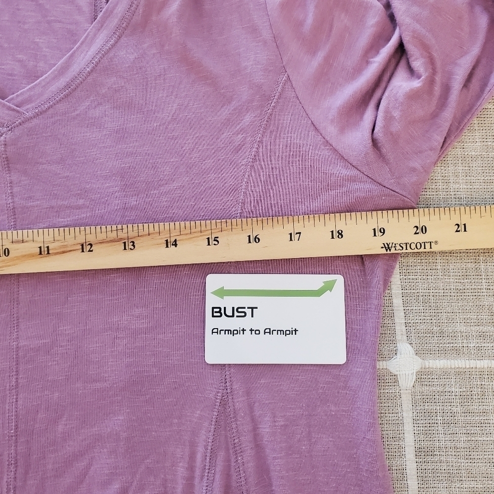 Soft Surroundings Large Stretchy Perfect A-Line Long Sleeve Top - Picture 10 of 10